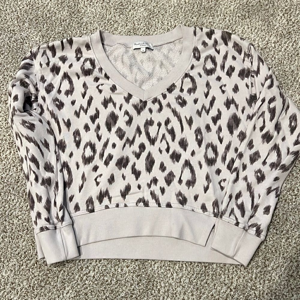 Michael Stars V Neck Sweatshirt